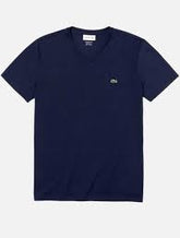 CAMISETA MASC MC GOLA V LACOSTE 166 MARINHO
